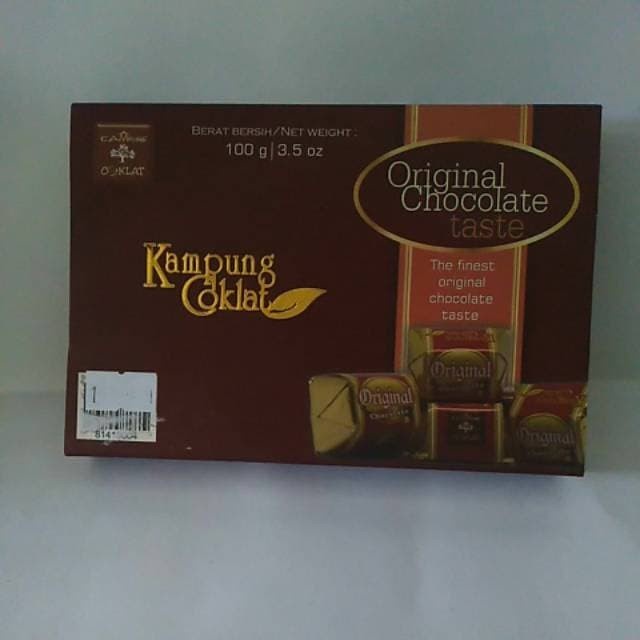 

(TopSeller) Original CHOCOLATE cubes - boks 100.g GuSant (Kampung Coklat Blitar)