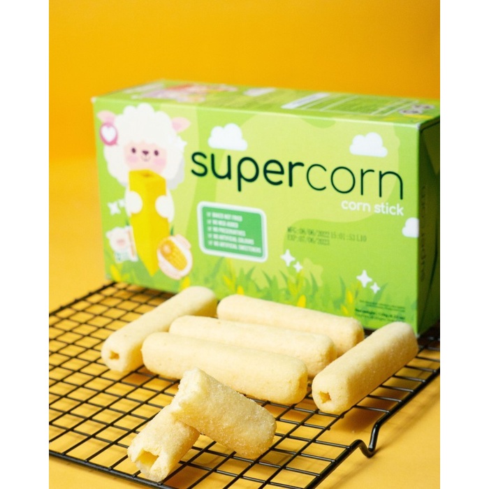 

(TopSeller) Supercorn Stik Jagung Bebas MSG isi 12 / Camilan Snack Corn Stick