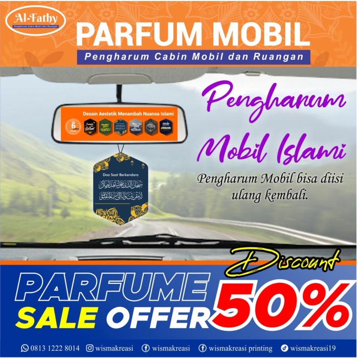 [TopSeller] Parfum Mobil Aroma Premium Pewangi Dan Pengharum Desain Islami