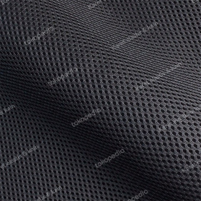 EKSLUSIF jala mesh double/kain jala double mesh/jala mesh sandwich hitam