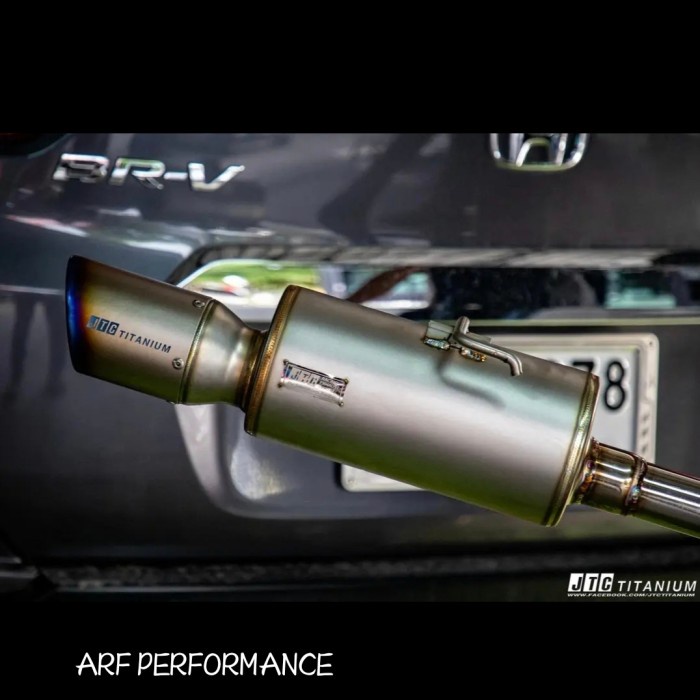 knalpot mobil REPLIKA JTC TITANIUM arf performance ORIGINAL