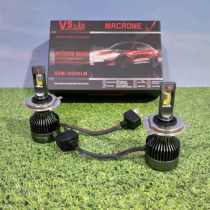 V5 Macrone Headlight Led 5500K H4 (Hi&Lo)