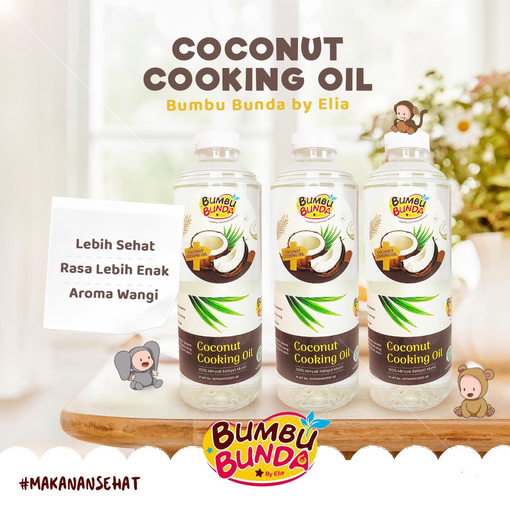

Bumbu Bunda Elia Coconut Cooking Oil / Minyak MPASI / BB Booster MPASI / CCO / VCO / Lemak MPASI / Minyak Bayi