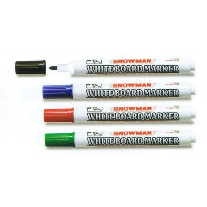 

Spidol Snowman Whiteboard Marker Papan Tulis Bg 12 / Abg 12 - 1 Lusin Isi 12 Pcs