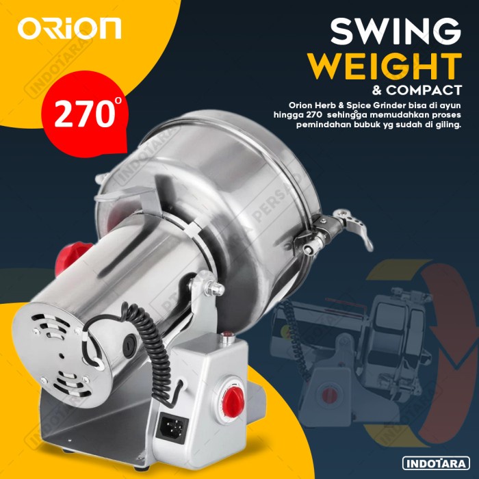 

Mesin Giling Bumbu Rempah/ Penepung/ Orion Spice HeGrinder
