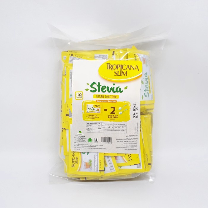 

tropicana slim stevia natural sweetener 100 sachet