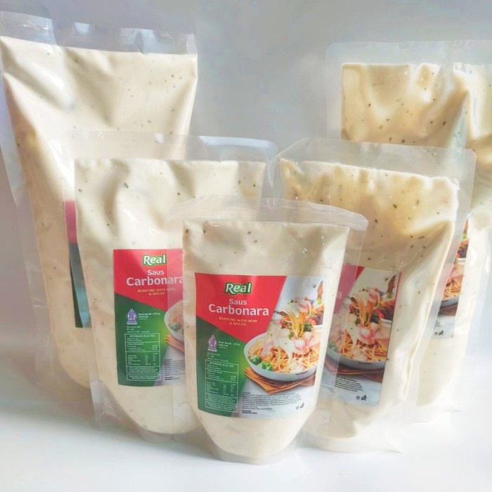 

Saus Spaghetti Carbonara Karbonara 1kg/ gr/250gr Extra keju Creamy