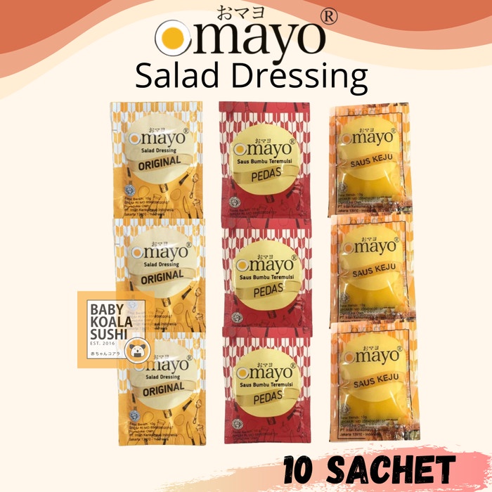 

OMAYO PEDAS 10g x 10pcs Spicy Mayo Sachet Mayonnaise/ Mayonaise