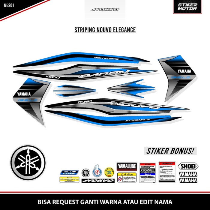 [Expert] STRIPING NOUVO ELEGANCE GRAFIS STICKER NOUVO LC NOUVO 135 NOUVO