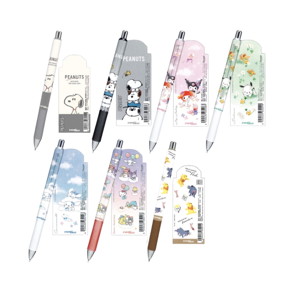 

Pentel EnerGize Peanuts Snoopy Sanrio My Melody Kuromi Cinnamoroll Pochacco Disney Winnie The Pooh