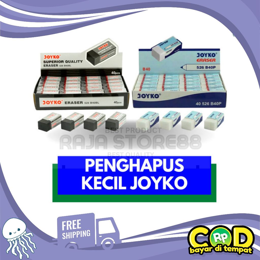 

Penghapus Pensil Joyko B40BL 1 PACK 40 PCS