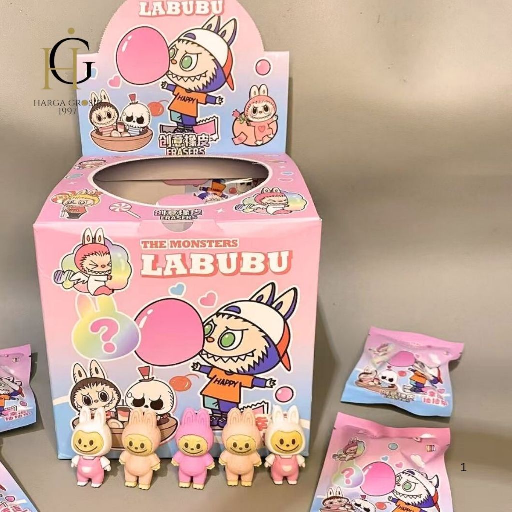 

1 BOX ISI 32 PCS HAPUSAN MISTERY BAG LABUBU ER-1692 ERASER IMUT SOUVERNIR KADO UNIK TERMURAH WARNA