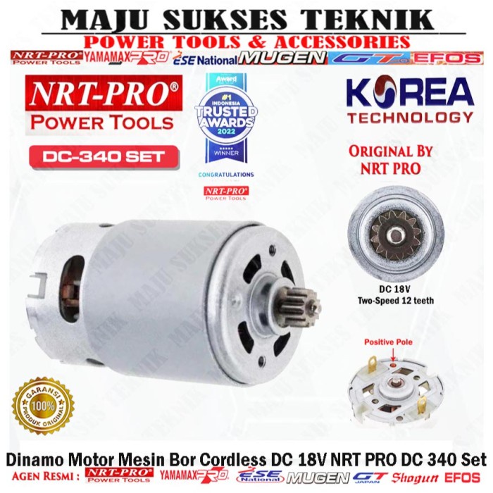 READY STOK Dinamo Motor 21V Bor Cordless NRT PRO 340 DC DC340 DC 340
