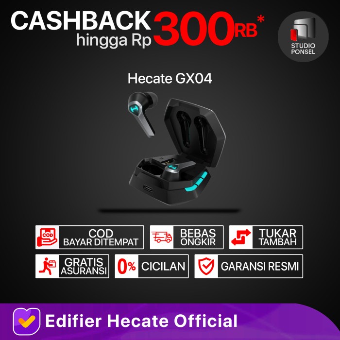[Expert] Edifier Hecate Headset Earphone Gaming GT4 GX04 GX07 G33 GX G4 TE