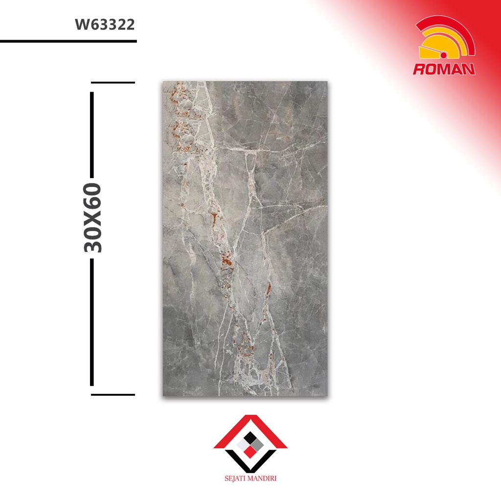 KERAMIK-30X60-MOTIF MARMER - ROMAN W63322