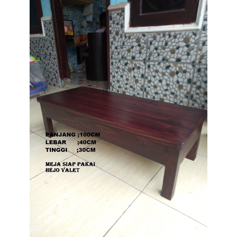 GROSIR MEJA COMPUTER SIAP PAKAI MEJA MAKAN MEJA FULL KAYU JATI BELANDA SUPER KOKOH MEJA P100CM L40CM