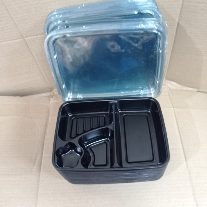 MacamKita- box kotak makan hokben plastik set isi 50 pcs