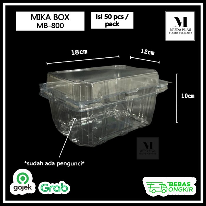 MacamKita- Mika Box Salad Buah Sayur MB 800 / Box Mika Buah Sayur Salad