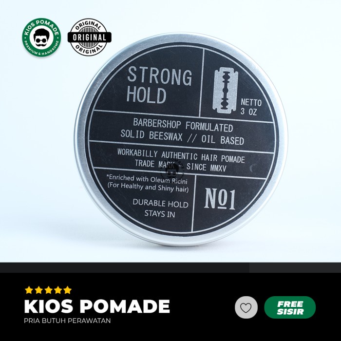 Pomade Oil Based Workabilly Strong Hold Aroma Bubble Gum Permen Karet