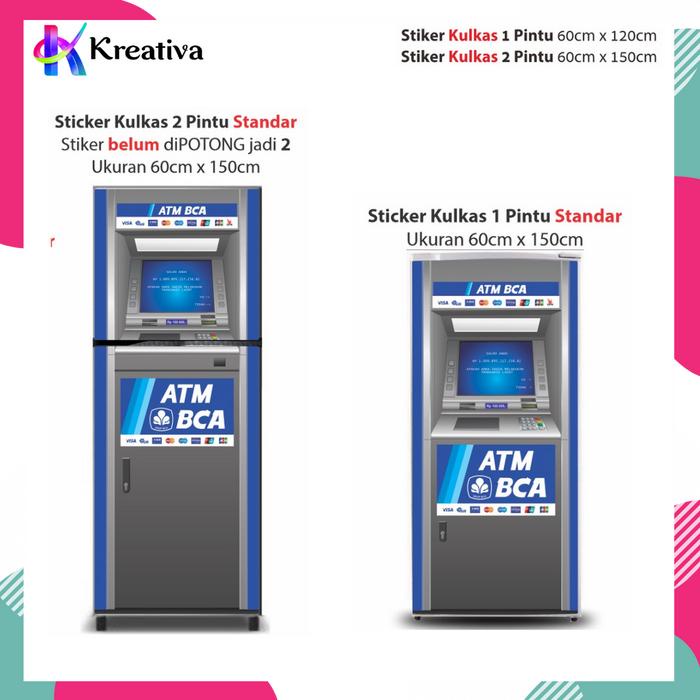 (Expert) Stiker Kulkas 1 Pintu dan 2 Pintu Motif Atm Kreativa Sticker