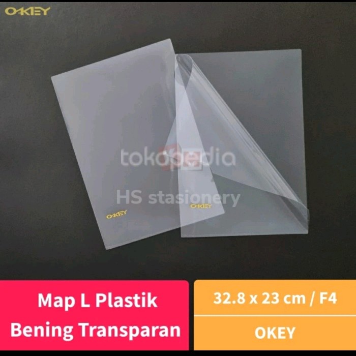 

Map L Plastik F4 Folio Bening Transparan okey Clear Sleeves