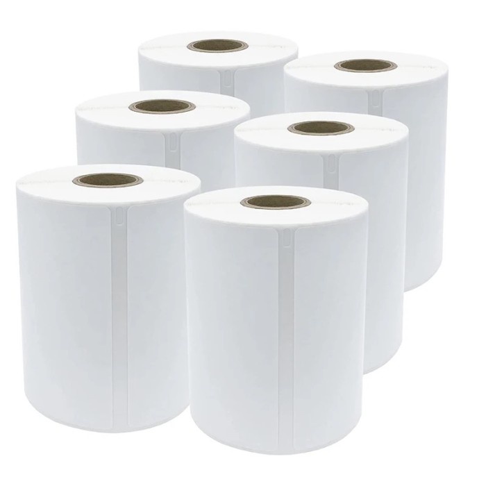 

Kertas Thermal isi 500pcs Label resi pengiriman 100x150 100 X 150