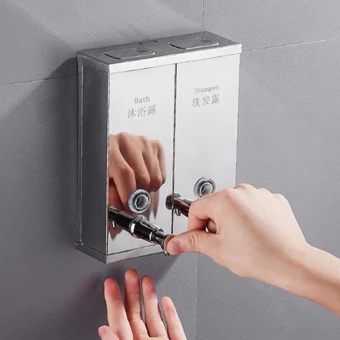 Stainless Steel Soap Dispenser Hand Liquid Soap Dispenser Squeeze