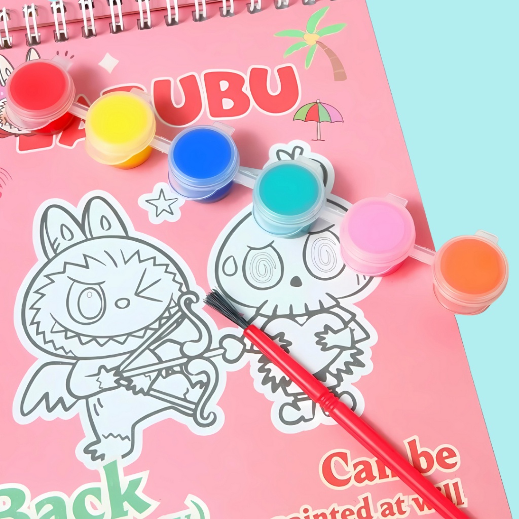 

IK! Alat Gambar Lengkap 1 Paket Set Peralatan Pensil Warna Crayon Cat Buku Mewarnai Labubu Souvenir