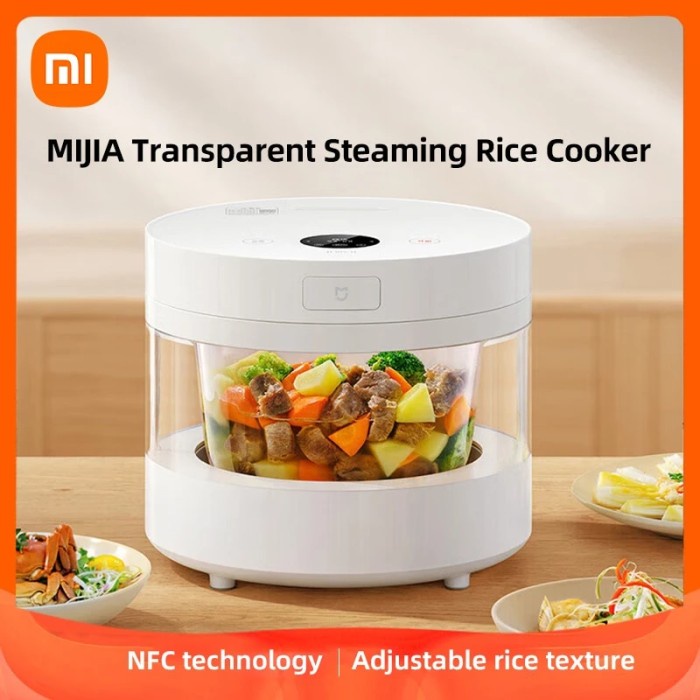Transparent Steaming Rice Cooker 4L Electrical Pressure Cooker
