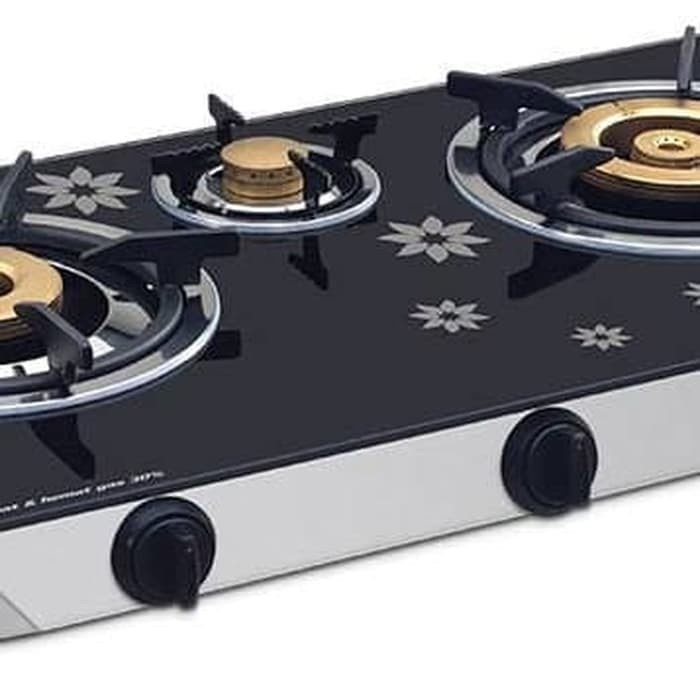 Kompor Gas Kaca Sanken Tempered Gass 2 Tungku - 3 Tungku Tempered Glass Kualitas Premium