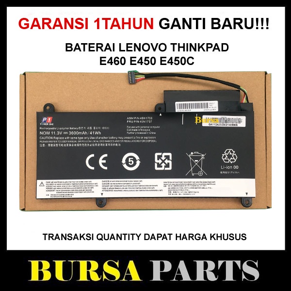 BATERAI LENOVO THINKPAD E460 E450 E450C