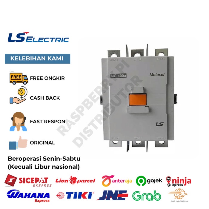 LS KONTAKTOR 400A 200KW CONTACTOR MC-400A 2A2B AC/DC 100-240VAC BEST SELLER