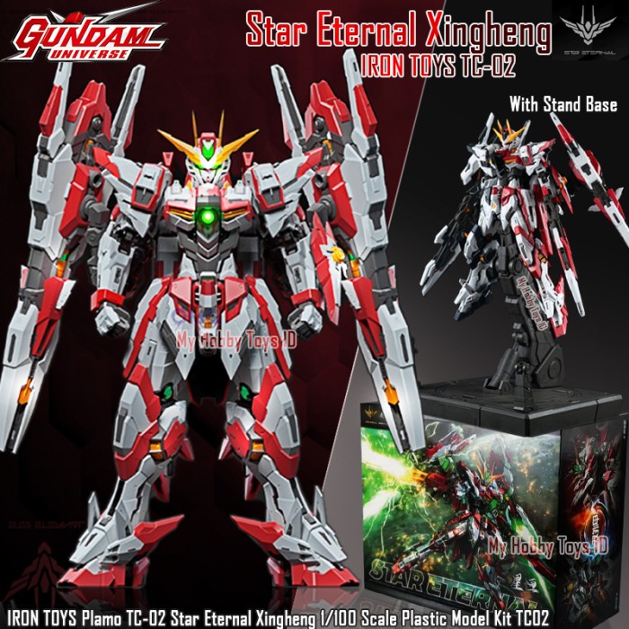 SALE MAINAN ACTION FIGURE ANIME ROBOT GUNDAM STAR ETERNAL XINGHENG MODEL KIT LED METAL FRAME NOT