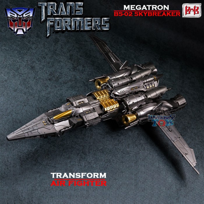 SALE ACTION FIGURE TRANSFORMERS MEGATRON BS-02 MODE PESAWAT TEMPUR MATA LED READYY