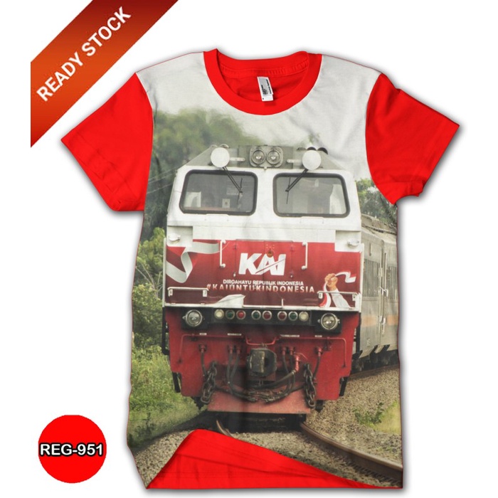 C8P KAOS KERETA API CC206 LIVERY KEMERDEKAAN LOKOMOTIF BAJU ANAK #REG-951 PLZ