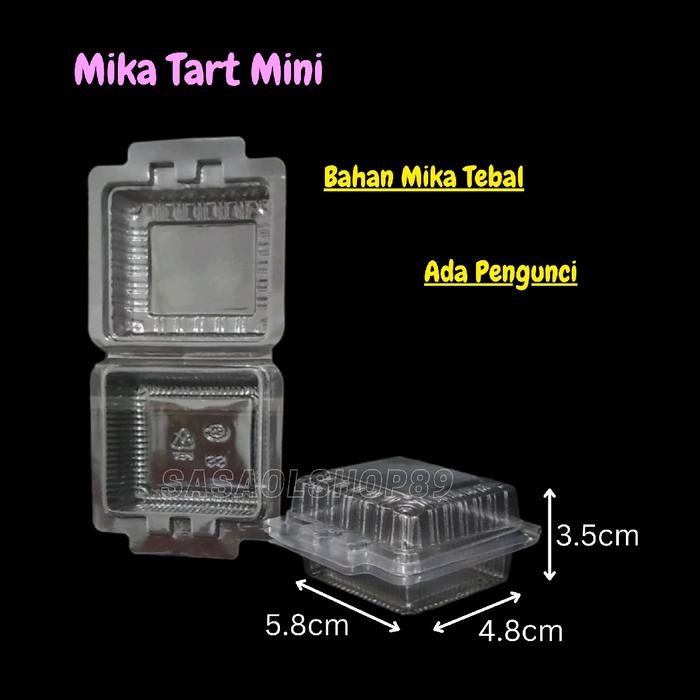 ada- Mika Kue Kecil CH12 Mika Tray tart Kecil(25pcs) Mika Sushi