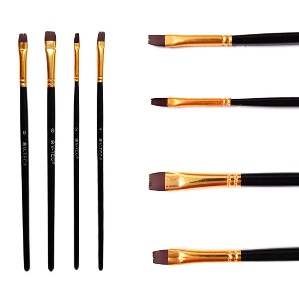 

IK! Termurah Kuas Lukis Set Isi 4 V-Tec A0293-4 / Vtec Artist Brush A0293