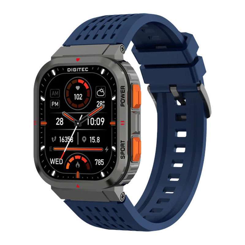 DIGITEC ORIGINAL SMARTWATCH PRIA COMMANDER BLUE COMMANDER JAM TANGAN DIGITAL PRIA JAM DIGITAL PRIA
