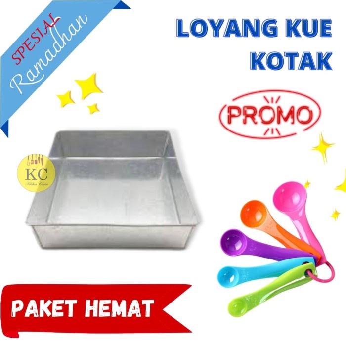 ada- Loyang Kue Kotak Loyang Kue Lapis Loyang Kue Brownies Loyang Kue Bolu