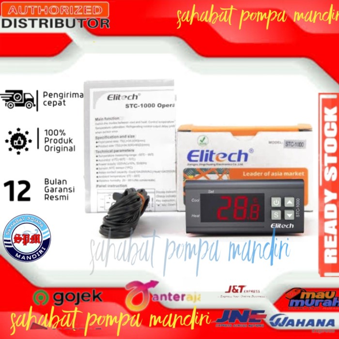 Thermostat Elitech Stc-1000 Original Termostat Stc1000 Digital