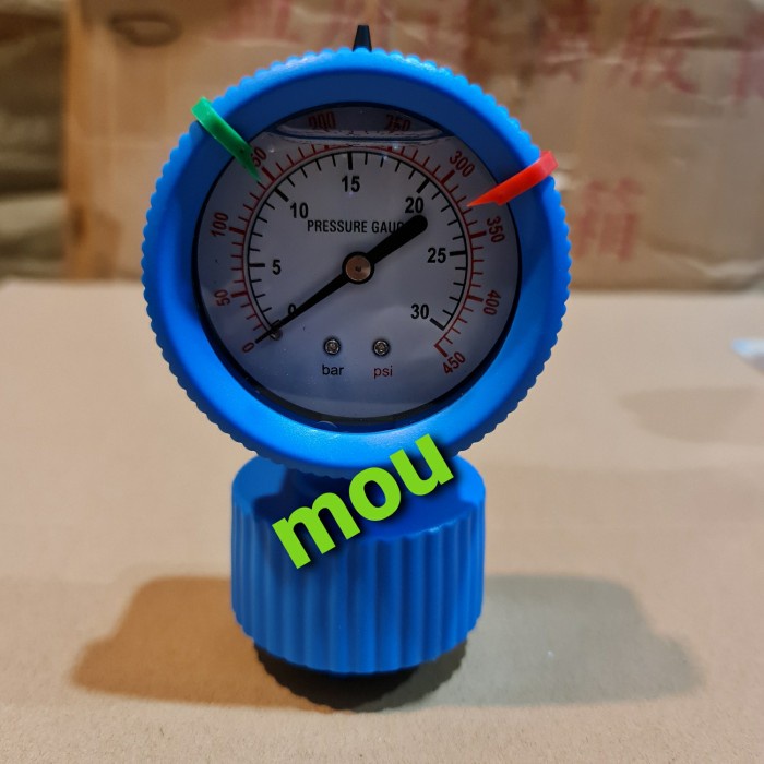 Pressure Gauge 30 Bar 450Psi Bottom Conecction 30Bar Drat 1/2''