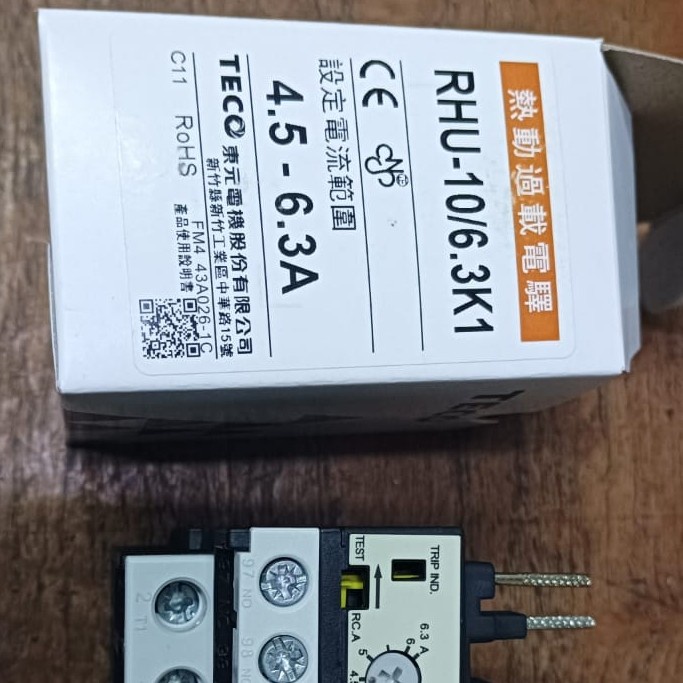 Over Load Rhu-10/6,3A Overload 4,5A-6,3A Overload Teco