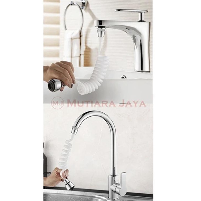 NEW.. SAMBUNGAN KRAN CUCI PIRING WASTAFEL SHOWER KERAN SELANG PANJANG