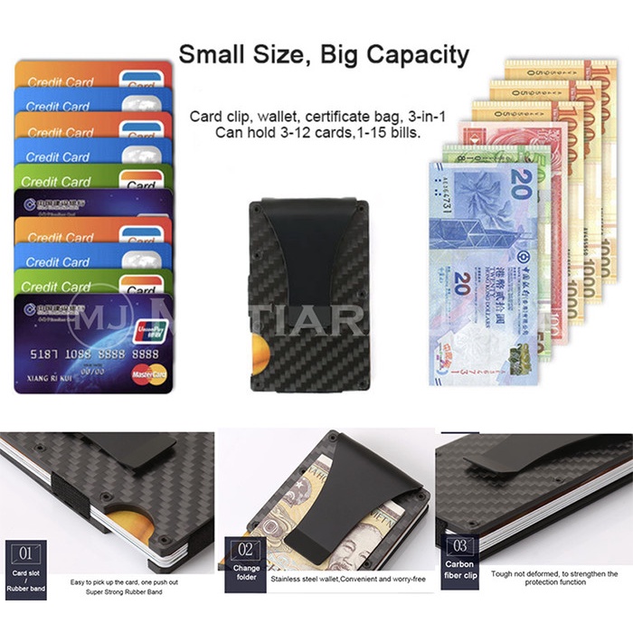 

MASIH READY SMART WALLET CREDIT CARD HOLDER METAL CASE WITH RFID