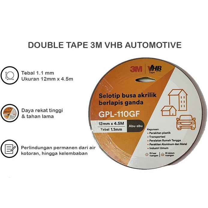 

New 3M VHB Double Tape , 12 mm x 4.5 M