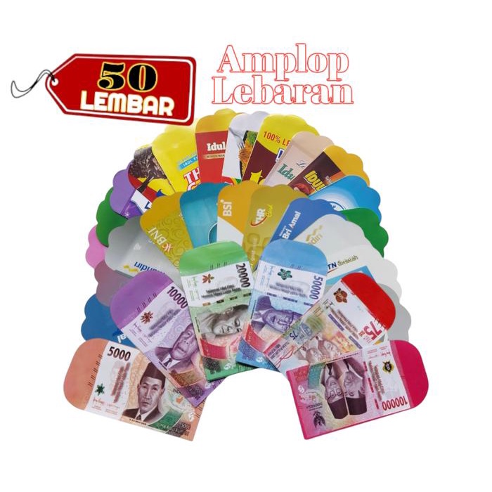 

New Amplop Lebaran Idul Fitri Motif Unik Isi 50 Lembar Ukuran 7x10 cm Paper