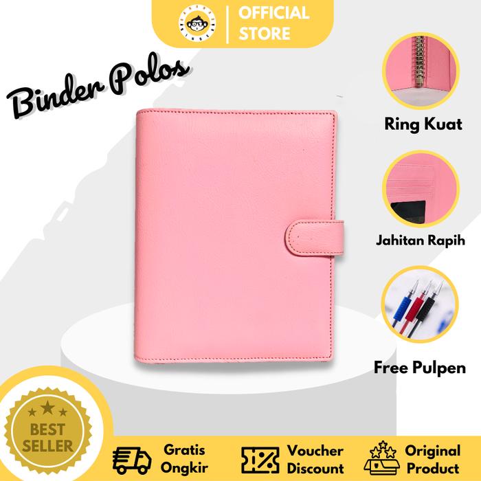 

New BINDER POLOS 26 RING ukuran B5 Besar KULIT PREMIUM
