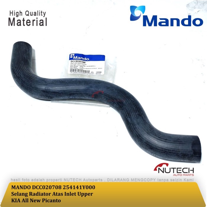 Selang Radiator Atas Inlet Upper KIA All New Picanto Asli Ori Mando