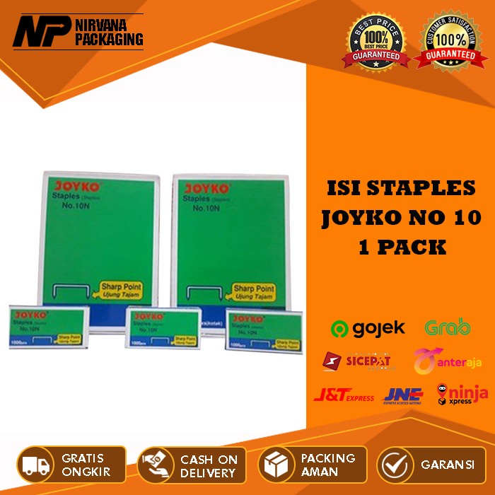 

New ISI STAPLES JOYKO NO. 10M 1 PACK/ STEPLES / ISI STAPLER / ISI STEPLER Merah Binder Stationery