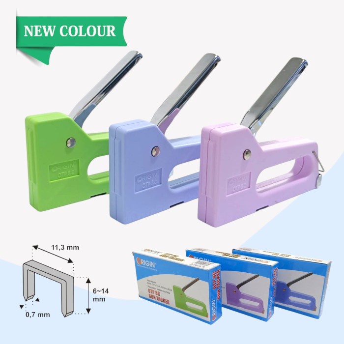 

New Stapler Tembak Guntacker / Guntacker Plastik OTP8 Origin